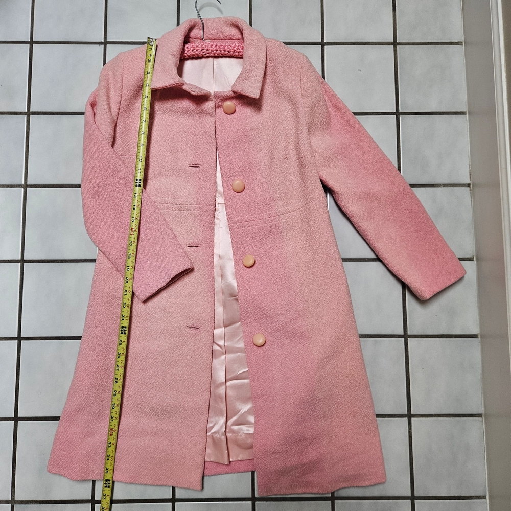 1960’s Vintage Handmade Pink Coat S/M (read)